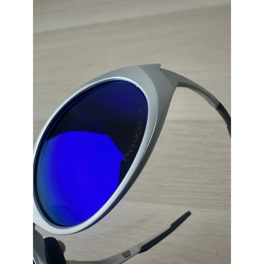Oakley OO9438 Eye Jacket Matte Silver Frame/Blue Prizm Polarized Lenses